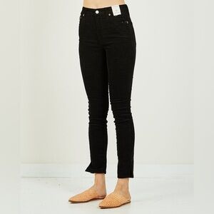 TRAVE LAWSON High Rise Slim Skinny Black Wash NWT